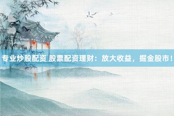 专业炒股配资 股票配资理财：放大收益，掘金股市！